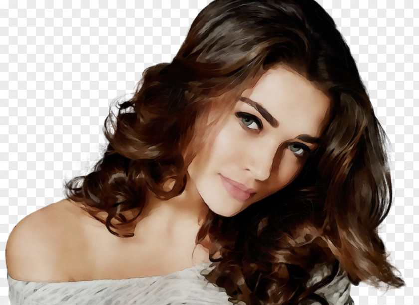 Long Hair Brown Coloring Black PNG