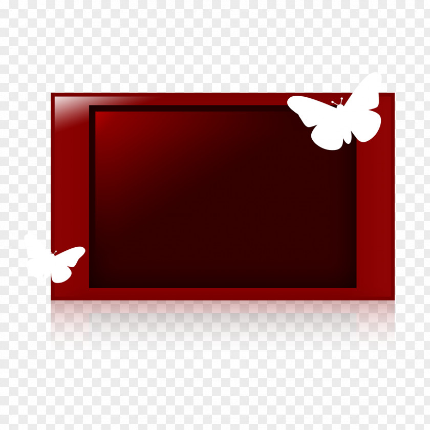 Red TV Model Television PNG
