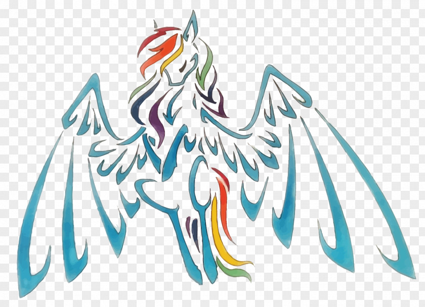 Vector Pegasus Rainbow Dash PNG