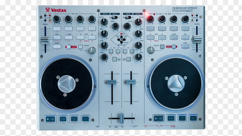 Vestax Controller Audio DJ Disc Jockey MIDI Controllers PNG