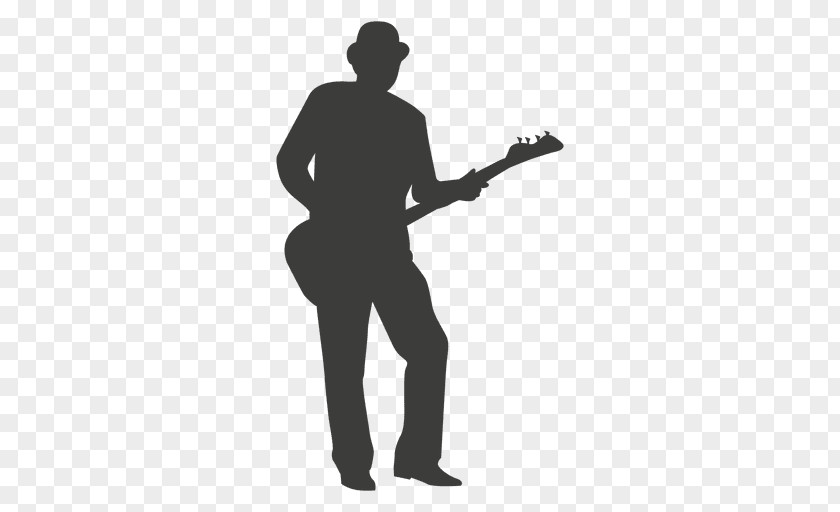 Violin Player Guitarist Musician Blues Silhouette PNG