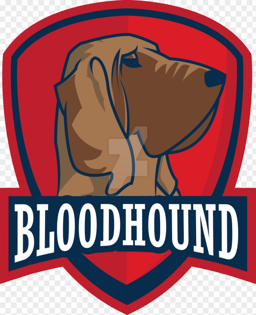 Bloodhound Logo Brand Label PNG