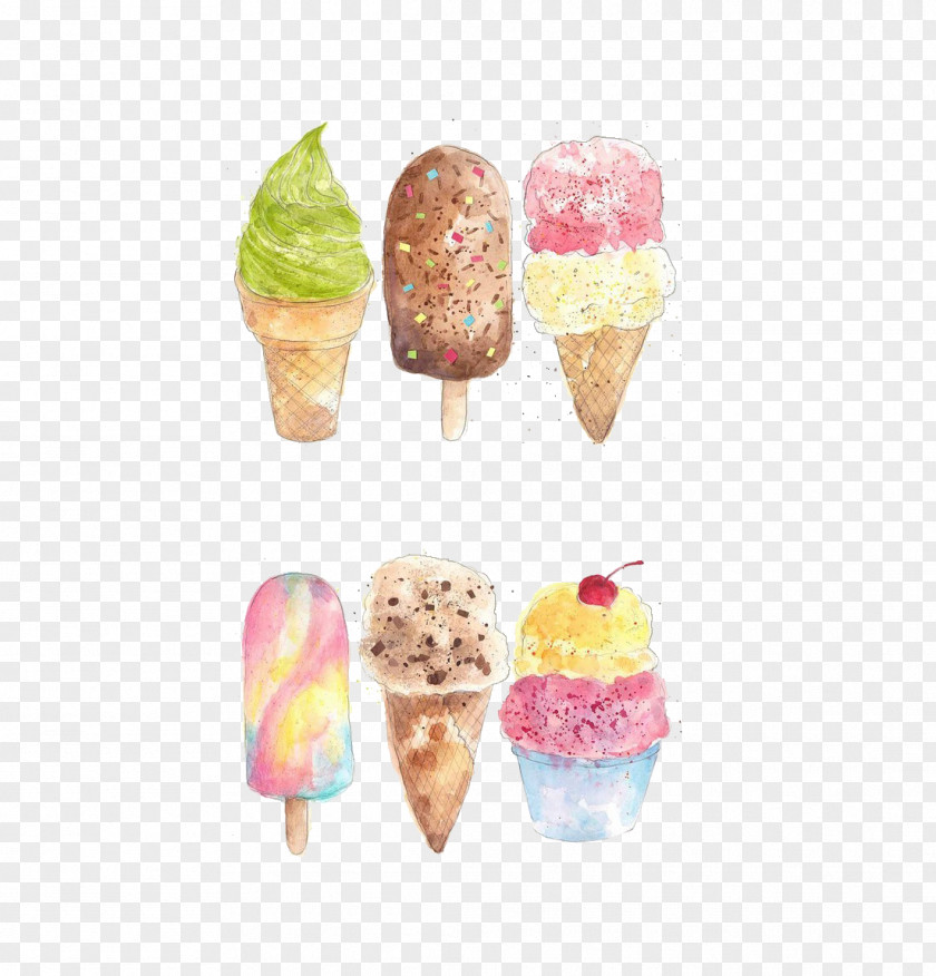 Cones And Cold Drinks Ice Cream Cone Chocolate Waffle PNG