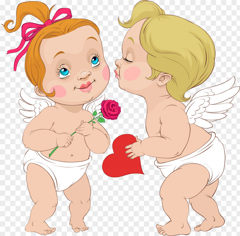 Cupid Angel Love Clip Art PNG
