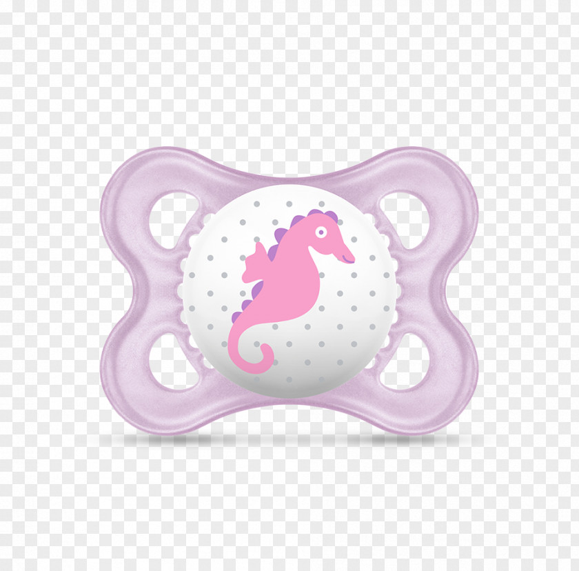 Seahorse Pink Pacifier Teat Infant Mother Silicone PNG