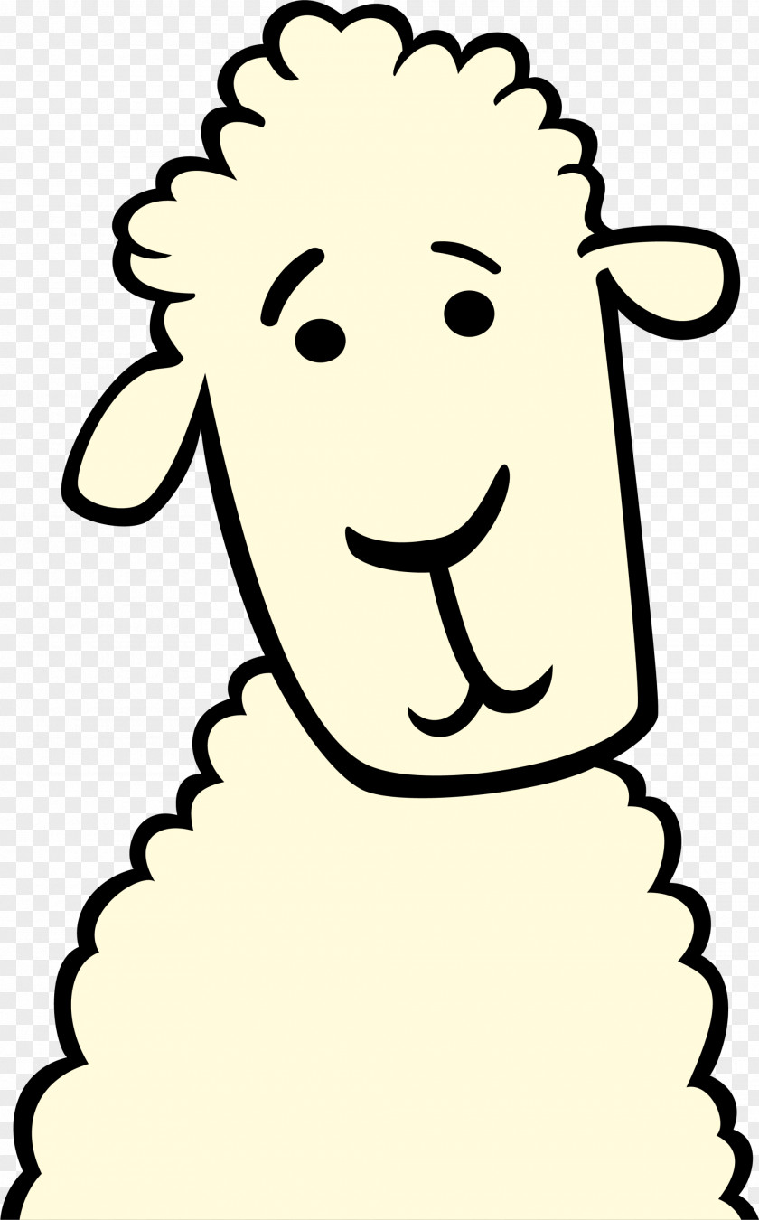 Yellow Cartoon Sheep Herd Illustration PNG