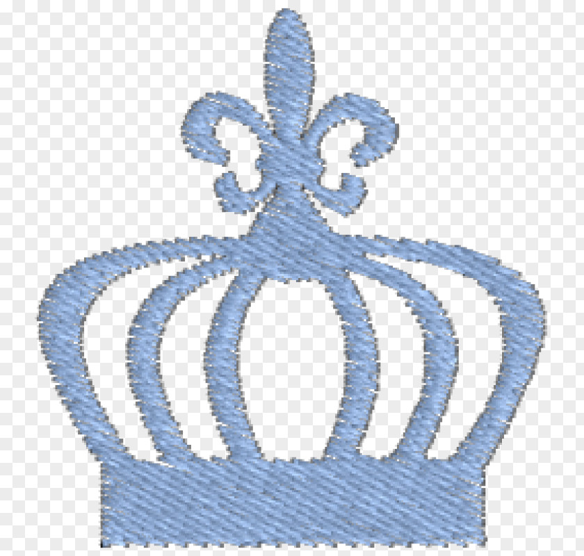 Crown Embroidery Cross-stitch Blue Handicraft PNG