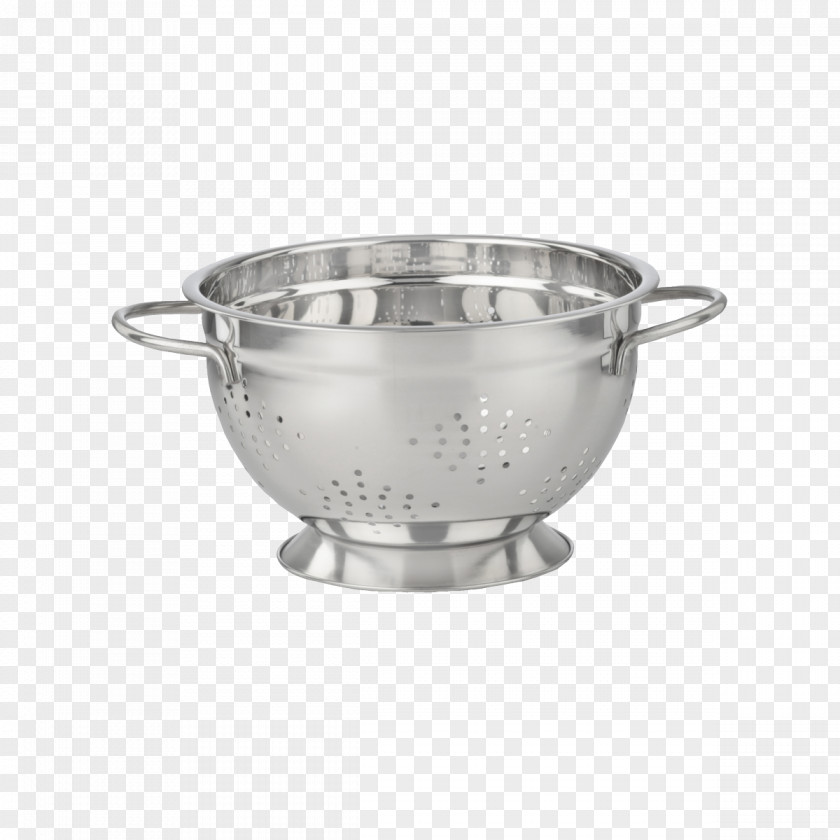 Stainless Steel Colander Kitchen Cabinet Cookware PNG