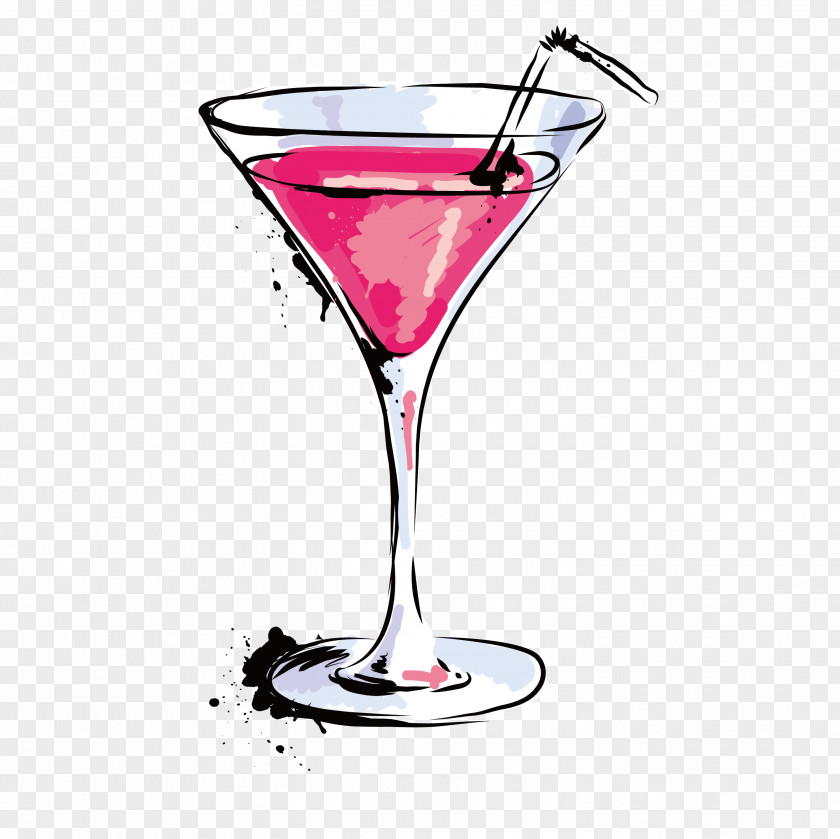 Strawberry Cocktail Wine Martini Red Russian Juice PNG