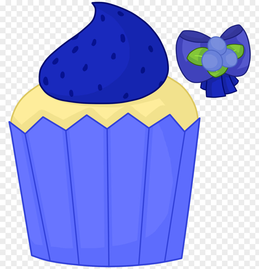 Blueberry Cupcake Cobalt Blue PNG