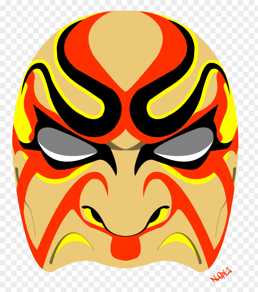 Samurai Vector Mask Kabuki PNG