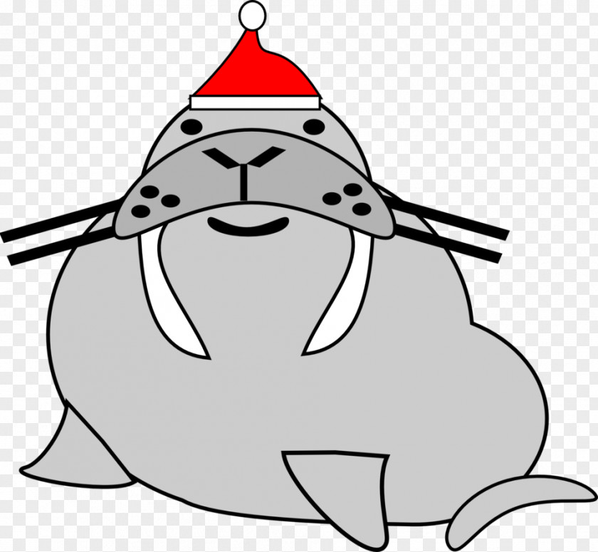 Walrus Santa Claus Polar Bear Clip Art PNG