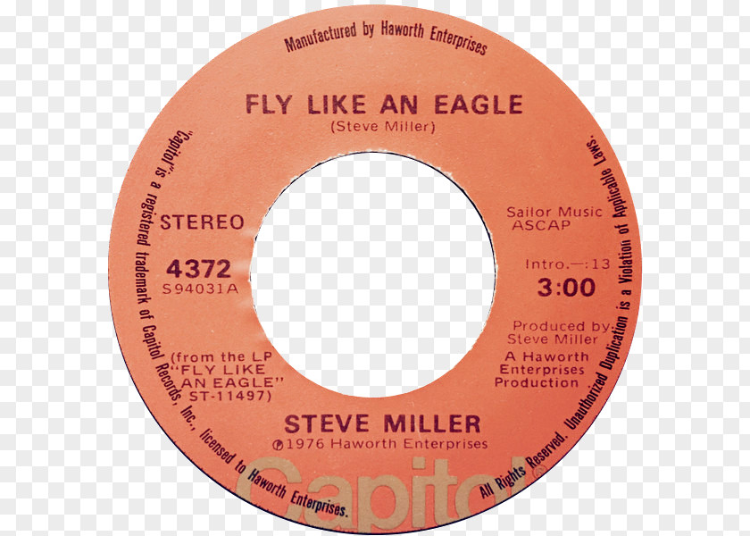 Eagles Band Hits Steve Miller Fly Like An Eagle Phonograph Record YouTube We All Live Together PNG