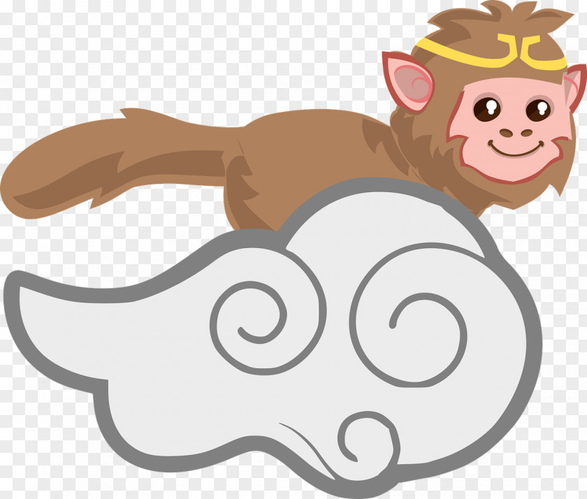 Vector Monkey Border Sun Wukong The King Clip Art PNG