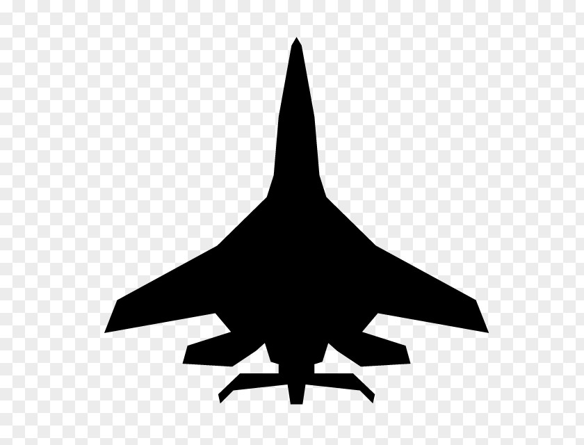 Airplane Fighter Aircraft Silhouette PNG
