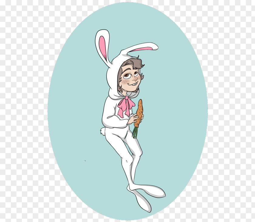 Bendy Cartoon Easter Bunny Illustration Product PNG