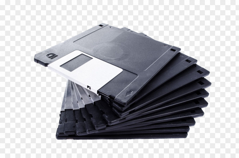 Black Office Folder Floppy Disk Data Storage Hard Drive Backup PNG