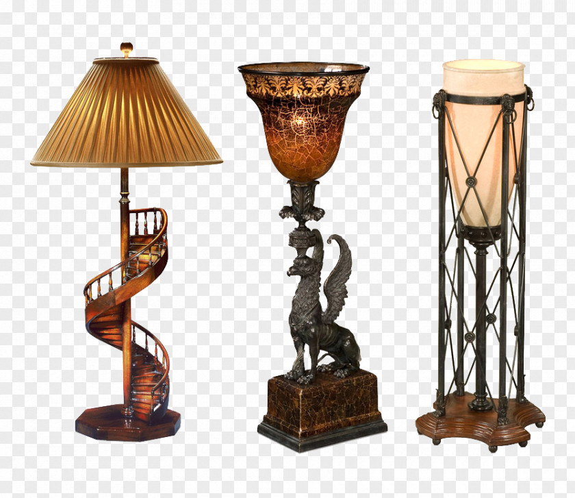 Chinese Classical Wooden Decorative Wrought Iron Table Lamp Base Nightstand Lighting Electric Light Pendant PNG