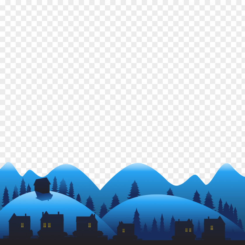 Hand-painted Christmas Snow House Vector Material Discounts And Allowances Advertising Web Banner Poster PNG