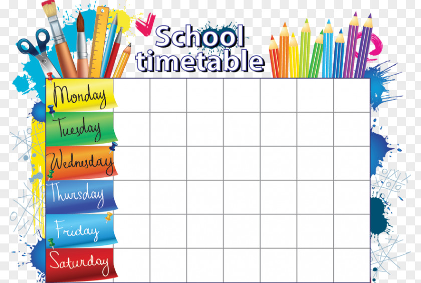 Teacher School Timetable Student Class Schedule PNG