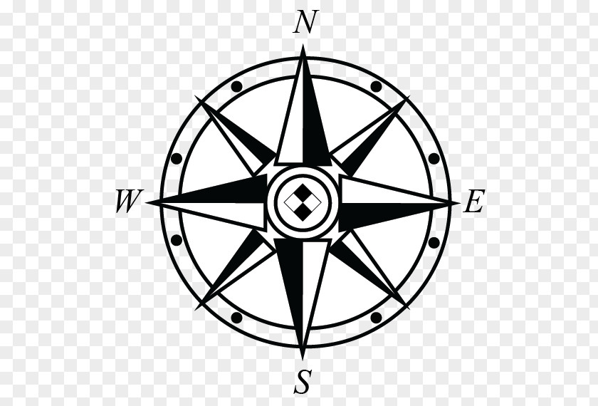 Compass North And Maps Rose PNG
