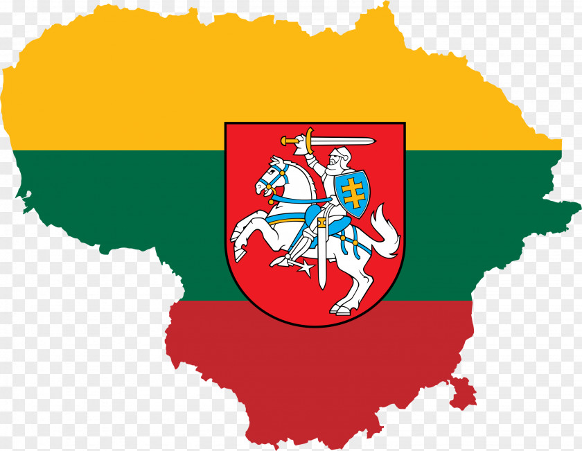 Flag Of Lithuania Coat Arms Clip Art PNG