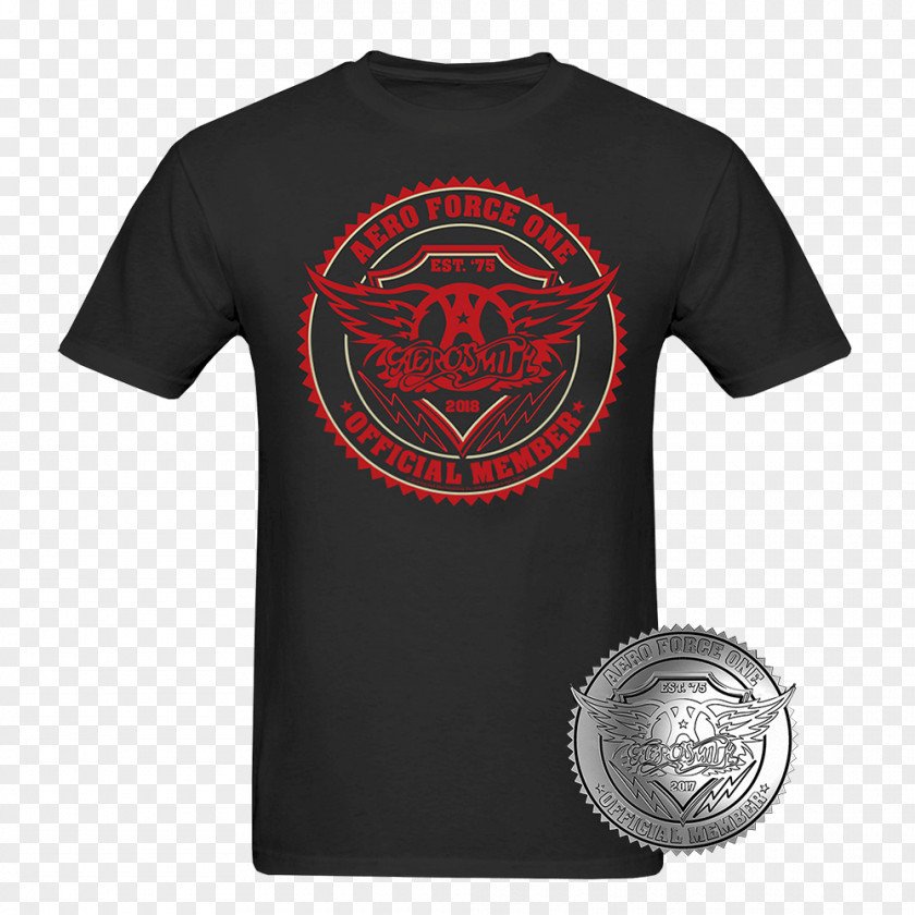 T-shirt Aero Force One Fan Club Aerosmith PNG