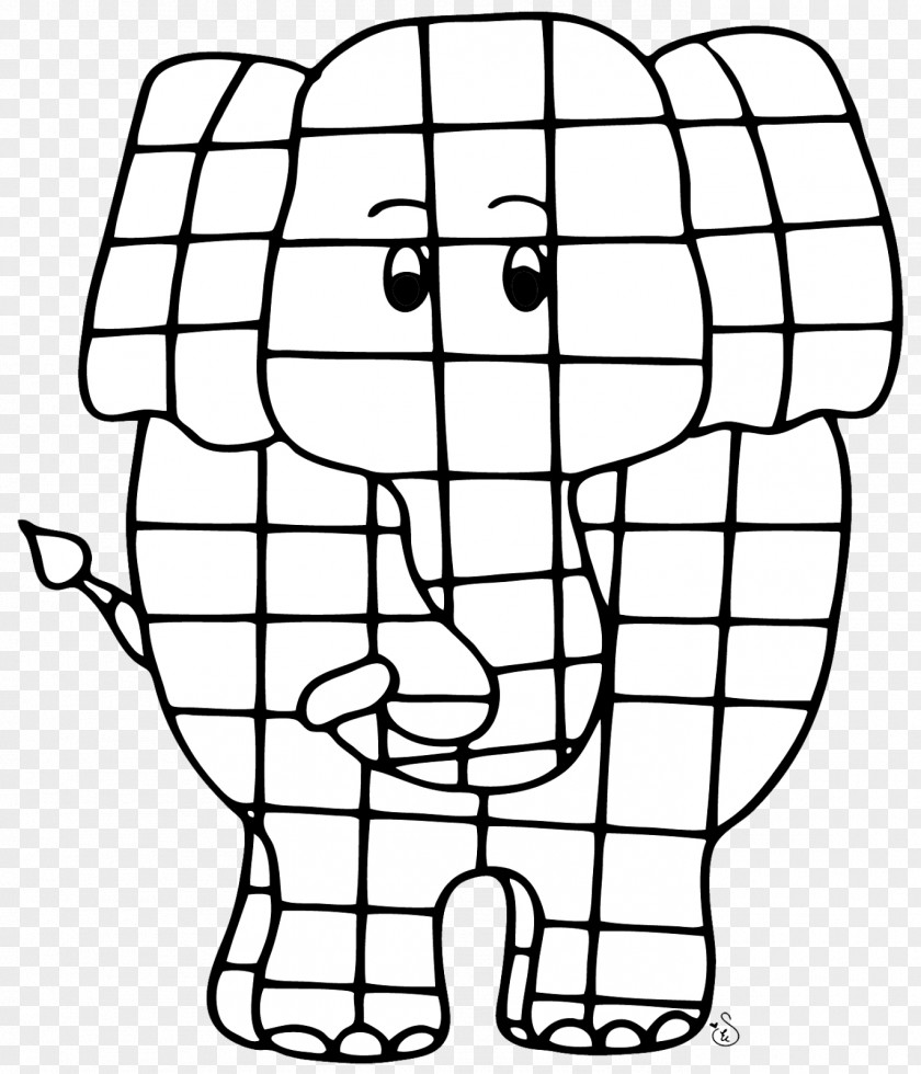 Animels Elmer The Patchwork Elephant Elephantidae Ausmalbild Coloring Book Elmar: Elmar PNG