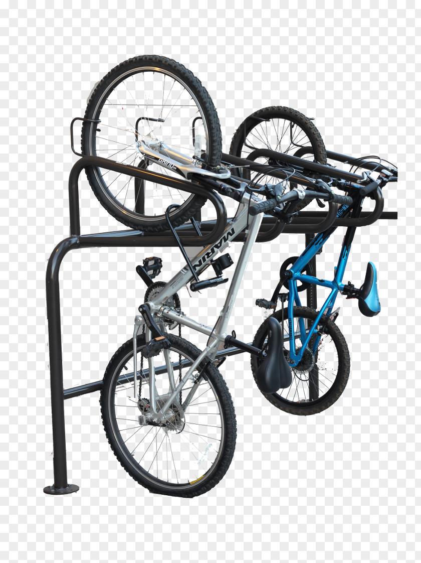 Bicycle Pedals Wheels Frames Saddles Parking Rack PNG
