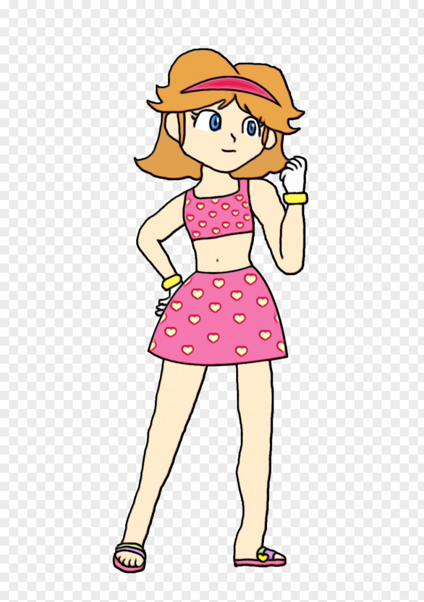 Costume Style Girl Cartoon PNG