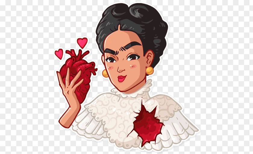 Frida Kahlo Sticker Telegram Artist PNG