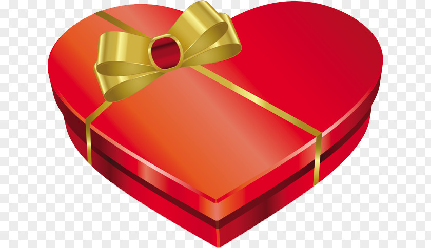 Heart Valentine's Day Gift Clip Art PNG
