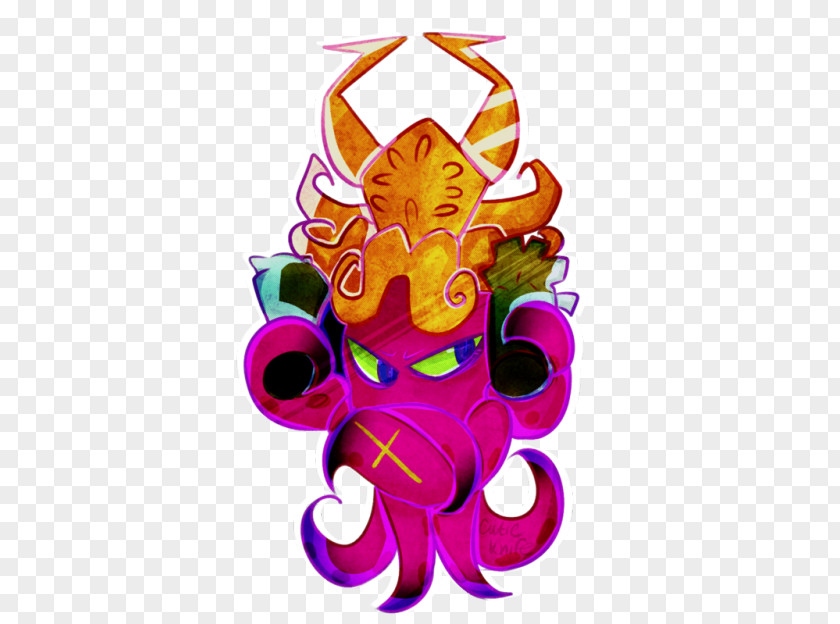 Splatoon Octopus DJ Octavio Fan Art Character PNG