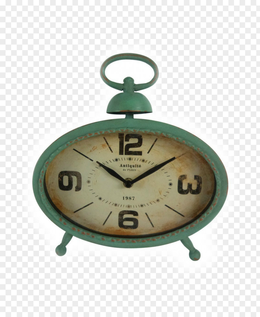 Table Clock Alarm Clocks Vintage Glass PNG