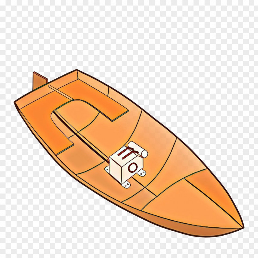 Vehicle Orange Boat Cartoon PNG