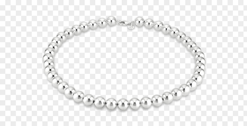 Bead Pearl Bracelet Necklace Silver Jewellery PNG