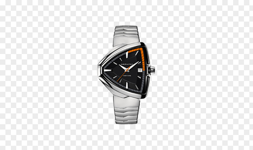Black Rubber Band Mechanical Men's Watches Ventura Hamilton Watch Company Quartz Clock Electric PNG