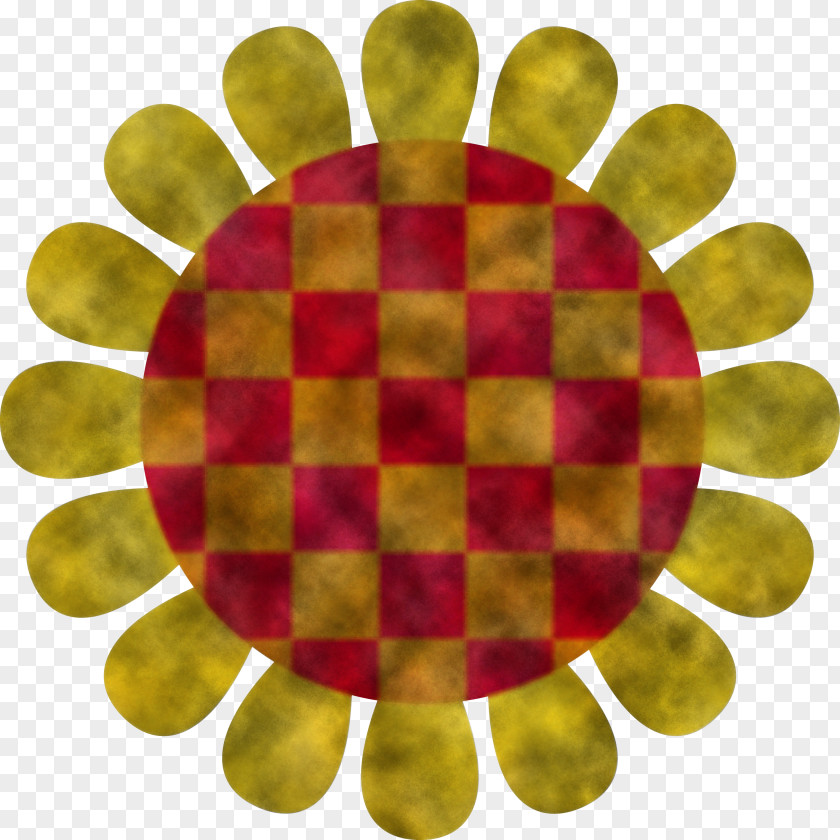 Yellow Circle Symmetry Pattern Magenta PNG