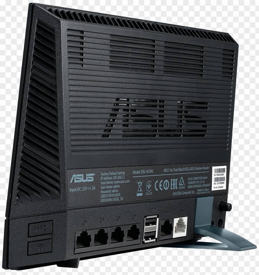 Adsl VDSL ASUS DSL-AC56U Router IEEE 802.11ac DSL Modem PNG