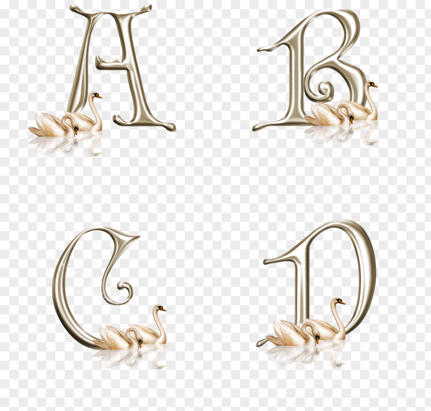 ABCD Alphabet Lettering Font PNG
