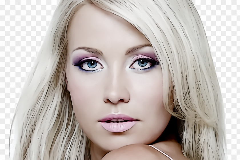 Cheek Beauty Hair Face Eyebrow Blond Skin PNG