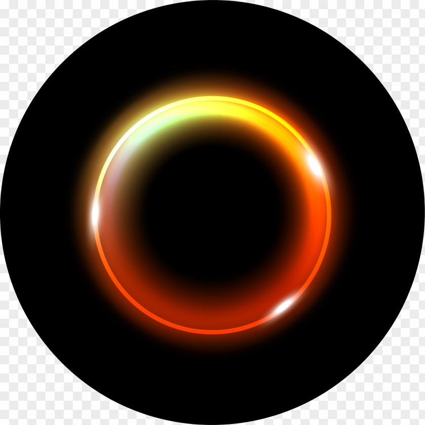 Orange Flare Circle Download PNG