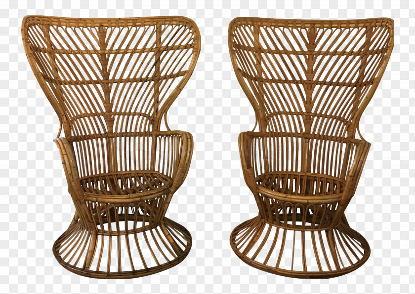 Table Rattan Chair Garden Furniture Wicker PNG