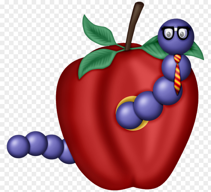 Apple And Caterpillar Clip Art PNG