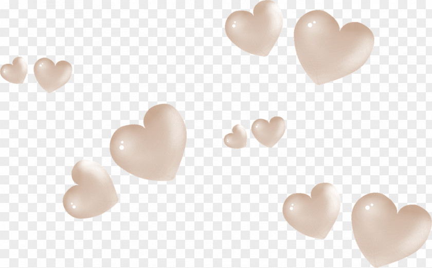 Brown Decorative Hearts Heart PNG
