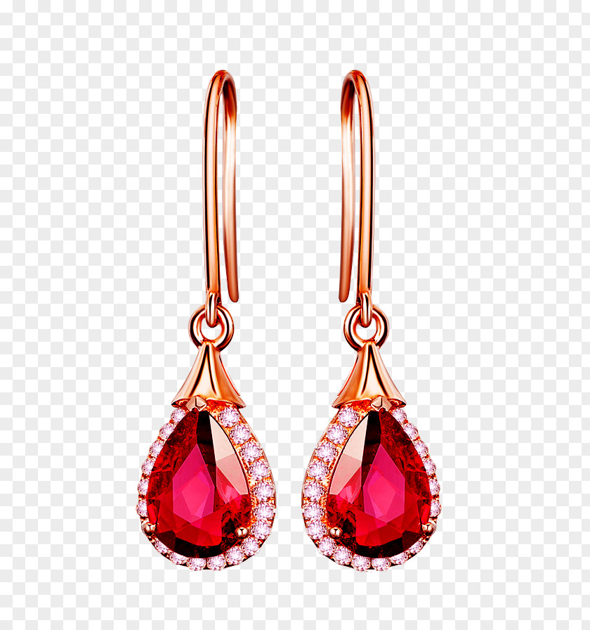 Gemstone Earrings Ruby Earring Jewellery PNG