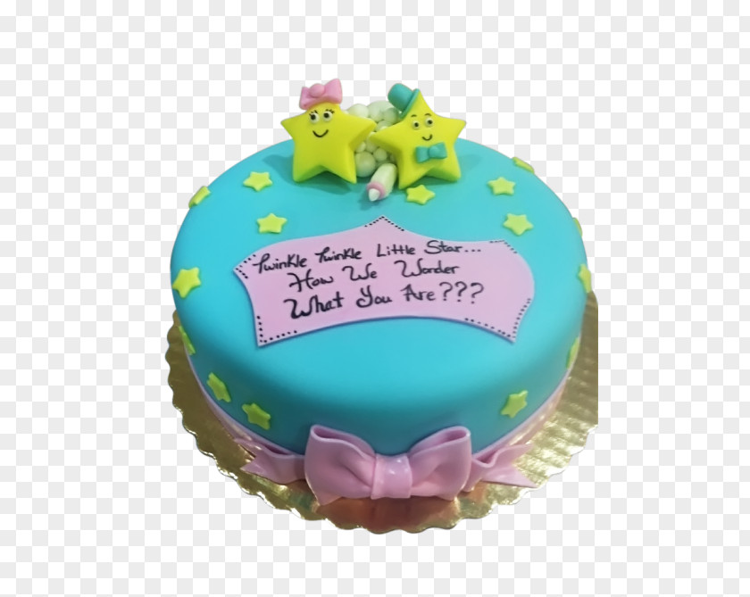 Gender Reveal Birthday Cake Torte Decorating Frosting & Icing Royal PNG
