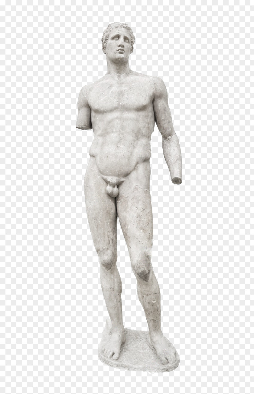 Greece Delphi Archaeological Museum Ancient Marble Sculpture Statue PNG