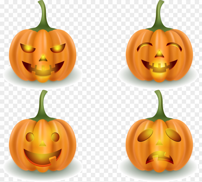 Horror Halloween Pumpkin Vector Jack-o-lantern Calabaza PNG