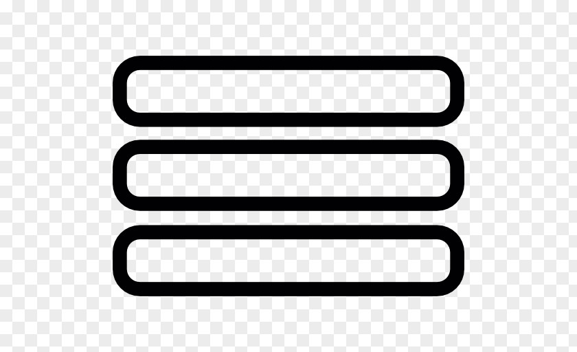 Line Hamburger Button Parallel Symbol PNG